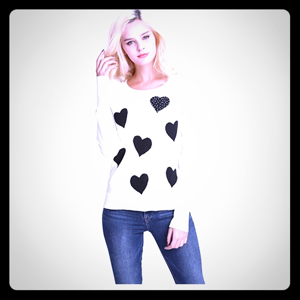Hearts lightweight sweater